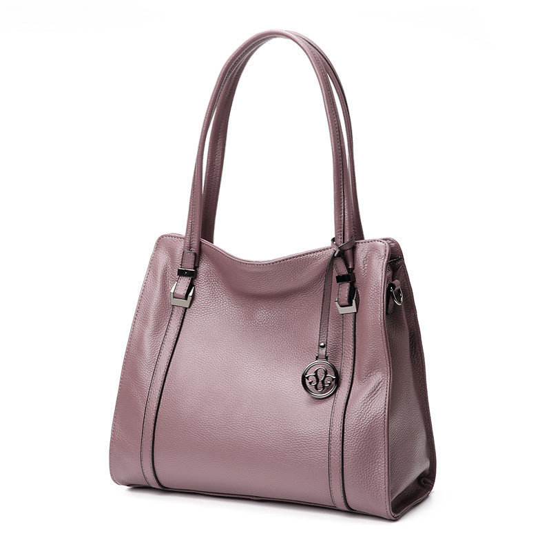 レディースバッグおしゃれ本革大容量トートバッグ牛革シンプル大きなバッグエレガントショルダーバッグ.ポシェット