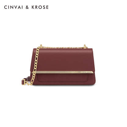 レディースチェーンバッグ本革ファッショントレンド斜め掛けバッグスクエアバッグ気質通勤ショルダーバッグ.ポシェット