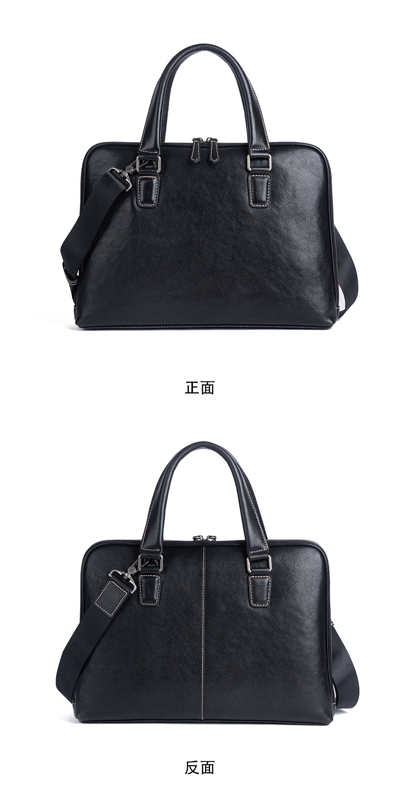 メンズブリーフケース牛革本革製レトロカジュアル男性用斜めがけバッグハンドバッグ