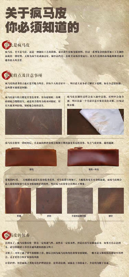 メンズ短財布2つ折り牛革レトロファッション男性用ウォレット