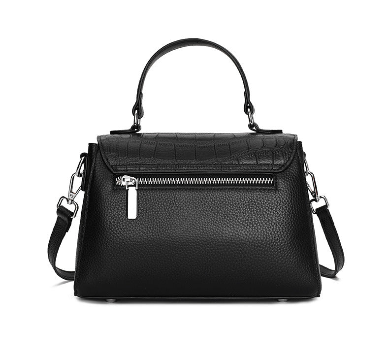 本革レディースバッグ鰐柄ハンドバッグファッション軽量贅沢牛革ショルダーバッグ通勤ハンドバッグ.カバン