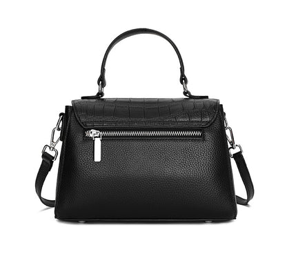 本革レディースバッグ鰐柄ハンドバッグファッション軽量贅沢牛革ショルダーバッグ通勤ハンドバッグ.カバン