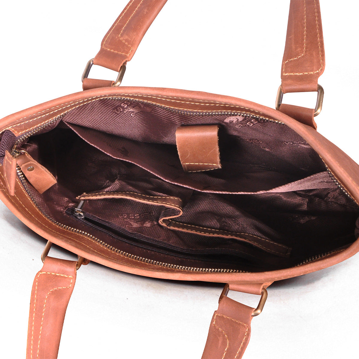 メンズブリーフケースショルダーバッグレトロビジネスハンドバッグ牛革本革製男性パソコンバッグ