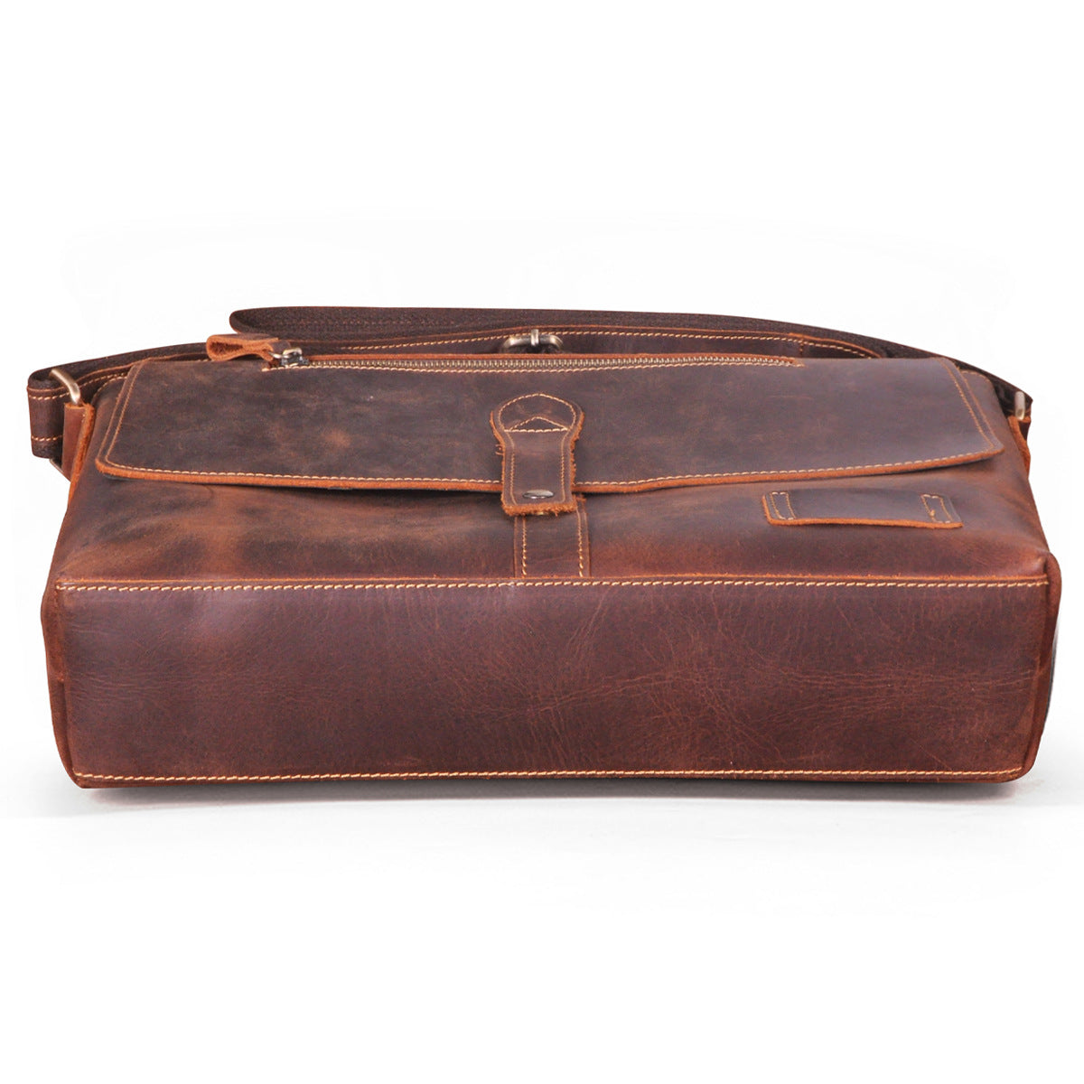 メンズ斜めがけバッグ牛革本革製レトロ男性用ショルダーバッグ