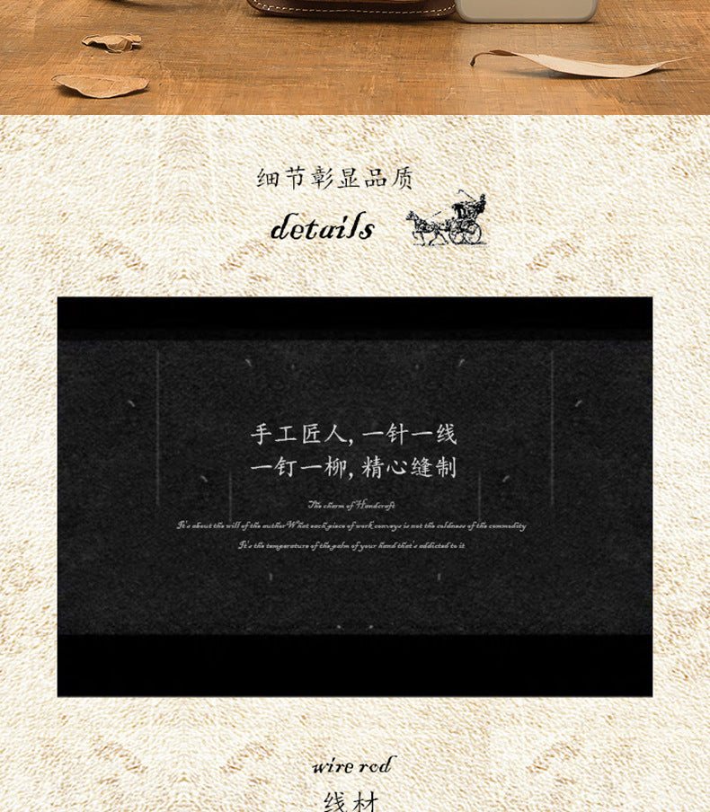 メンズショルダーバッグ 手作り 牛皮本革 クレイジー・ホース 男性用斜めがけバッグ スマホポーチ ウエストポーチ