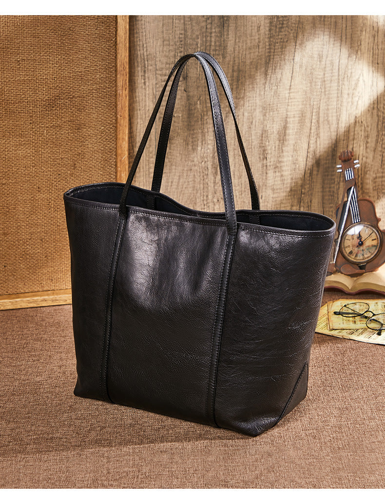 本革レディースバッグレトロわきの下バッグ大容量牛革トートバッグ大きなバッグショルダーバッグ.ポシェット
