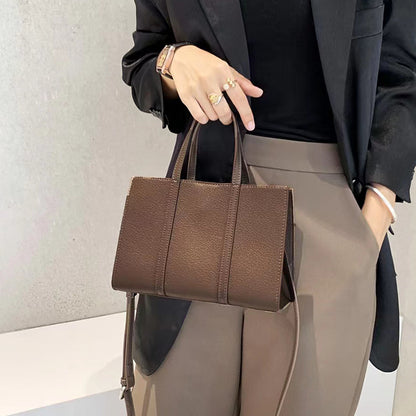 本革ハンドバッグ女性バッグ牛革斜め掛けバッグシンプル通勤OL何とでも合う ショルダーバッグ.ポシェット