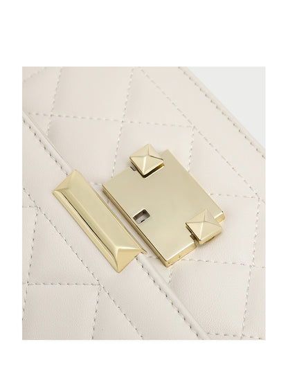 本革バッグレディース斜め掛けバッグチェック柄チェーンバッグスクエアバッグファッション何とでも合うショルダーバッグ.ポシェット