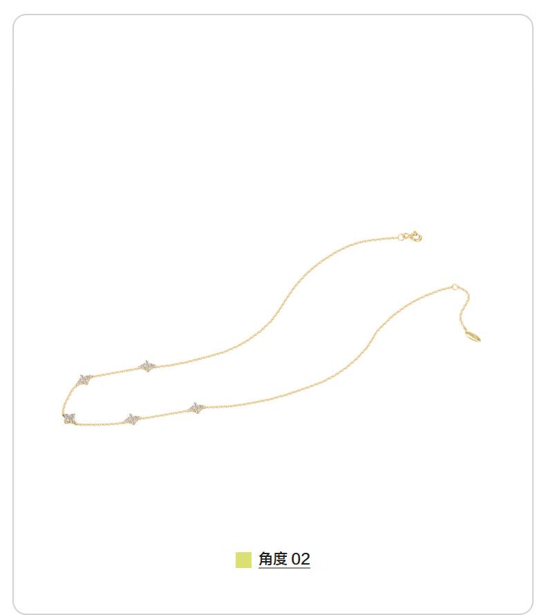 AJIDOU 925シルバー優雅スタイリッシュネックレス贈り物