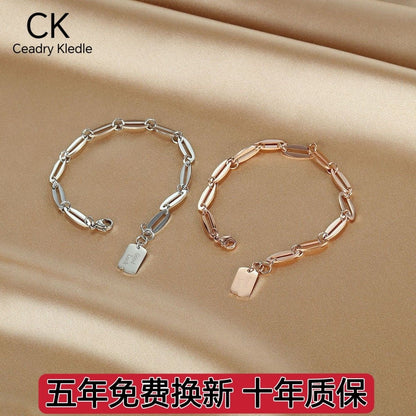 Ceadry kledle 女性ブレスレットINS風個性幾何ローズゴールド手飾り彼女プレゼント