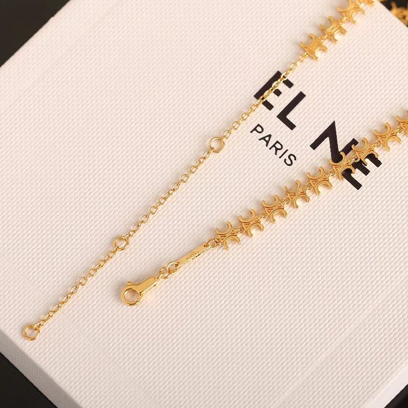 CELINE 人気ファッションアクセサリー 高級感 気質 女性 鎖骨チェーン ネックレス