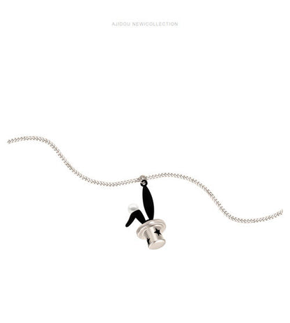 AJIDOU消えたサーカスシリーズのアイデアウサギのかわいいおしゃれネックレスプレゼント