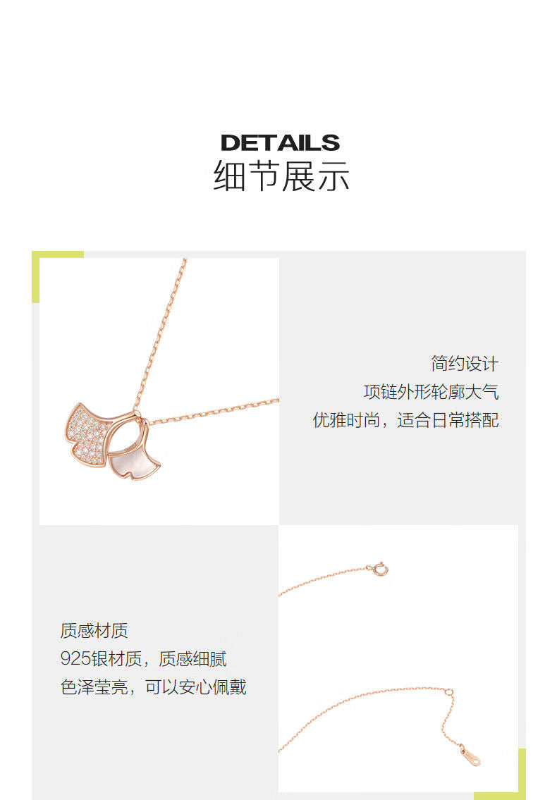 AJIDOU925シルバー優雅スタイリッシュネックレス贈り物