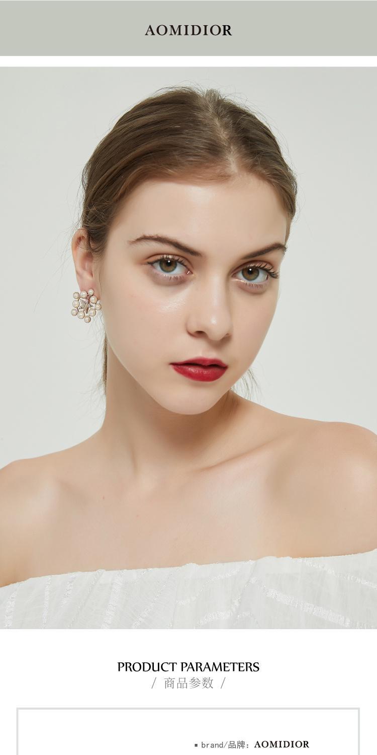 AOMIDIORレディーファッション高級感耳飾り 気質 精緻女性イヤリング EH0136