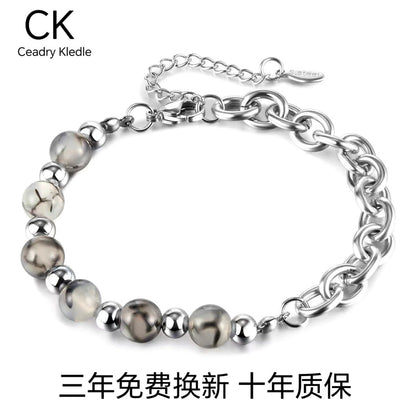 Ceadry kledle 個性男女カップル手かざりファッション色落ちないビーズブレスレットバレンタイン520プレゼント