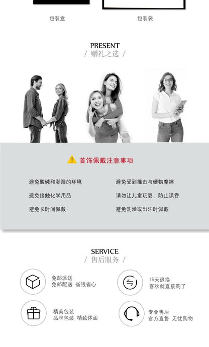 AOMIDIORレディーファッション高級感耳飾り 気質 精緻女性イヤリング EH0133