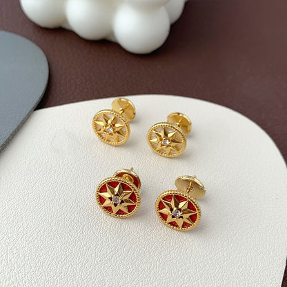 AOMIDIORレディーファッション高級感耳飾り 気質 精緻女性イヤリング EH0135