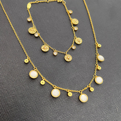 AOMIDIOR 女性ネックレス  気質 精緻 レディーファッション高級感鎖骨チェーン