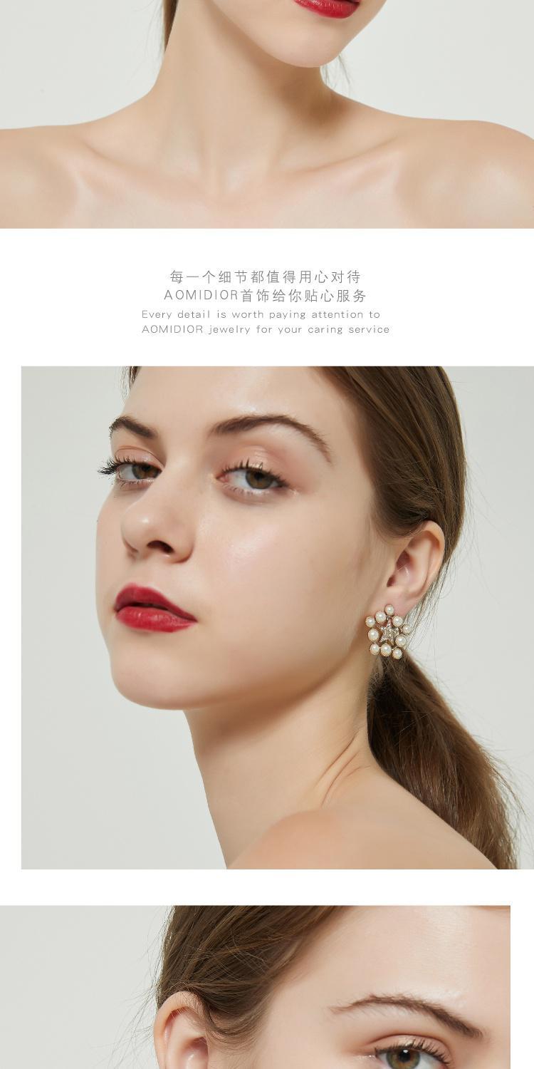 AOMIDIORレディーファッション高級感耳飾り 気質 精緻女性イヤリング EH0136