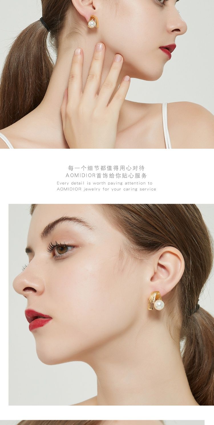 AOMIDIORレディーファッション高級感耳飾り 気質 精緻女性イヤリング EH0141