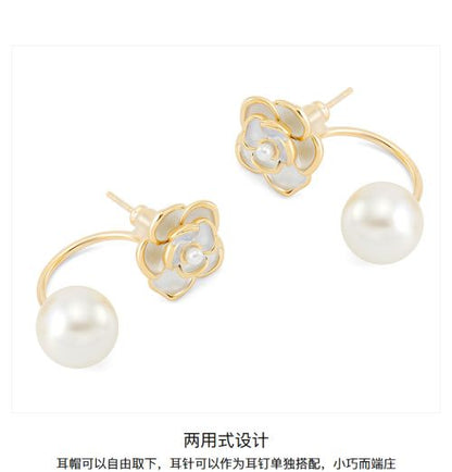 AJIDOU 椿の花シリーズ真珠のイヤリング贈り物