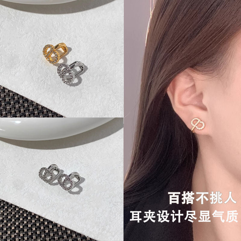 AOMIDIOR女性イヤリング イヤークリップ 高級感 気質 精緻 レディーファッション耳飾り CDEH0107