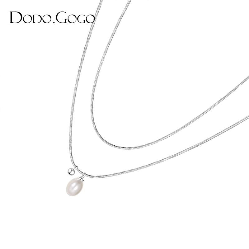DODOGOGO  パールペンダントネックレスレディース高級感ネックレス2024秋冬新作ネックレス