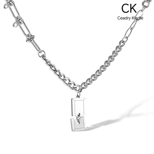 Ceadry kledle ファッションストリートヒップホップカップルネックレス男女共通ネックレス色落ちしない520プレゼント