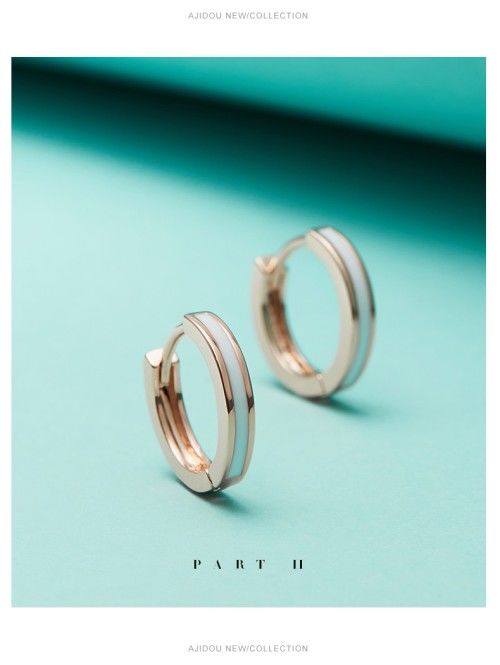 AJIDOU シンプルリングファッション女性イヤリング贈り物