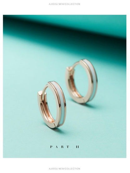 AJIDOU シンプルリングファッション女性イヤリング贈り物
