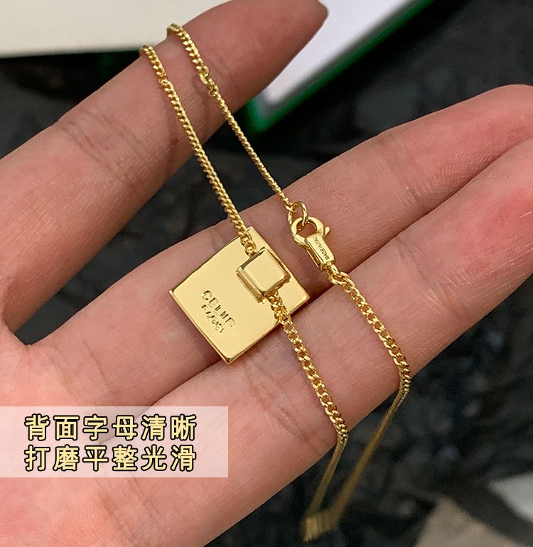 CELINE 人気ファッションアクセサリー 高級感 気質 女性 セーターチェーン 鎖骨チェーン ネックレス