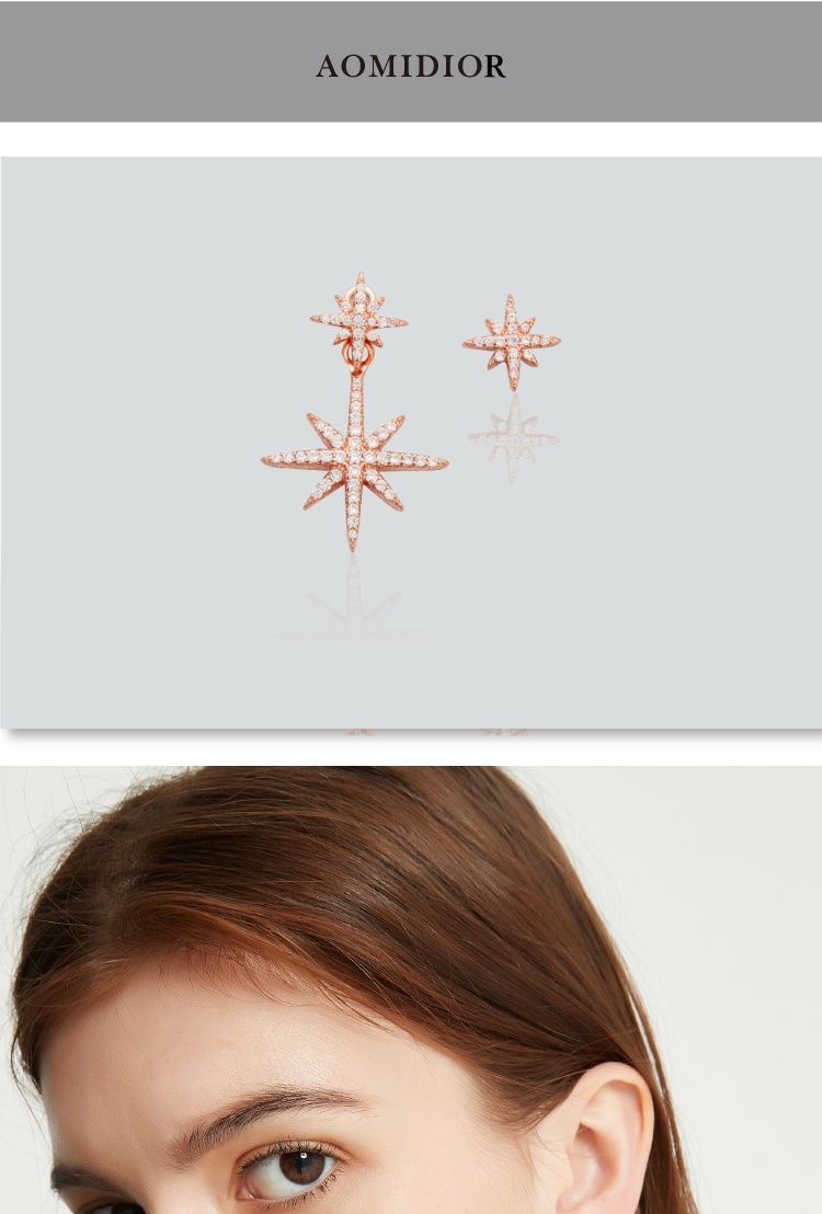 AOMIDIORレディーファッション高級感耳飾り 気質 精緻女性イヤリング EH0148