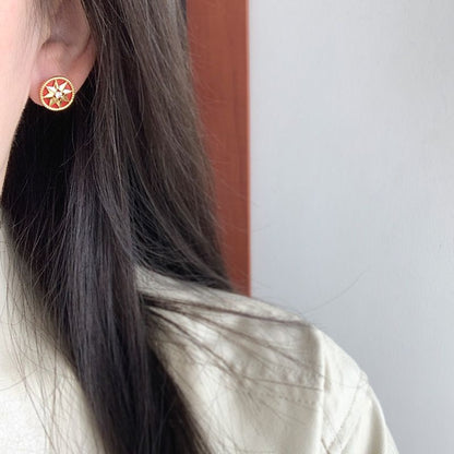 AOMIDIORレディーファッション高級感耳飾り 気質 精緻女性イヤリング EH0135