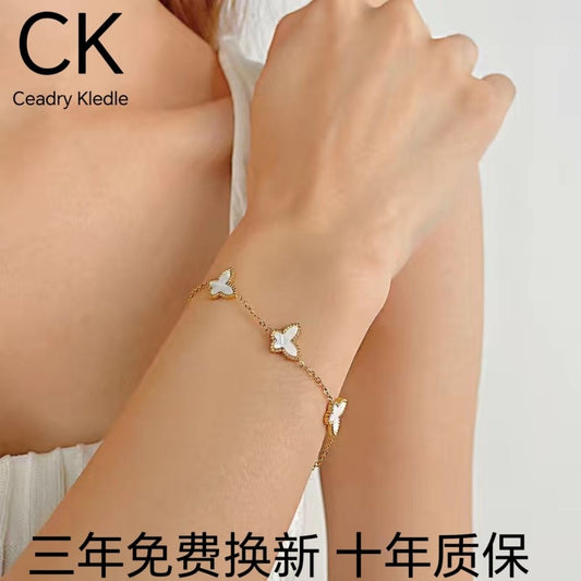 Ceadry kledle 蝶のブレスレットins風ファッション色落ちしない女性ブレスレットプレゼント