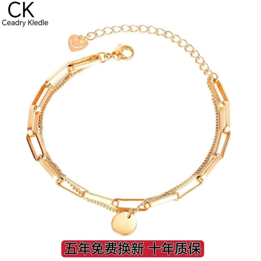 Ceadry kledle笑顔多層女子学生ブレスレットレディース色落ちしないブレスレット