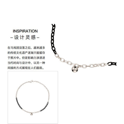 AJIDOU消えたサーカス小円球ネックレス細チェーンシンプルネックチェーン贈り物