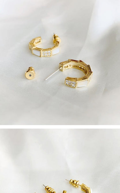 AOMIDIORレディーファッション高級感耳飾り 気質 精緻女性イヤリング EH0093