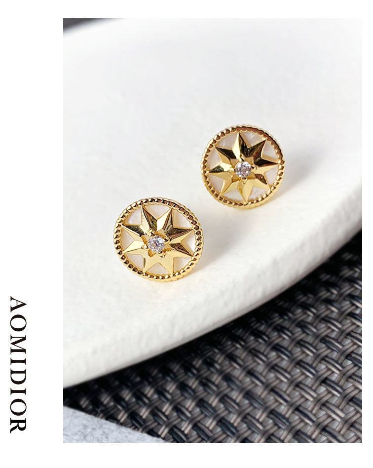 AOMIDIORレディーファッション高級感耳飾り 気質 精緻女性イヤリング EH0097