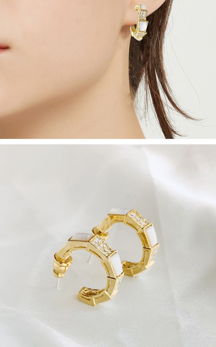 AOMIDIORレディーファッション高級感耳飾り 気質 精緻女性イヤリング EH0093