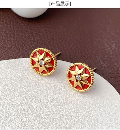 AOMIDIORレディーファッション高級感耳飾り 気質 精緻女性イヤリング EH0135