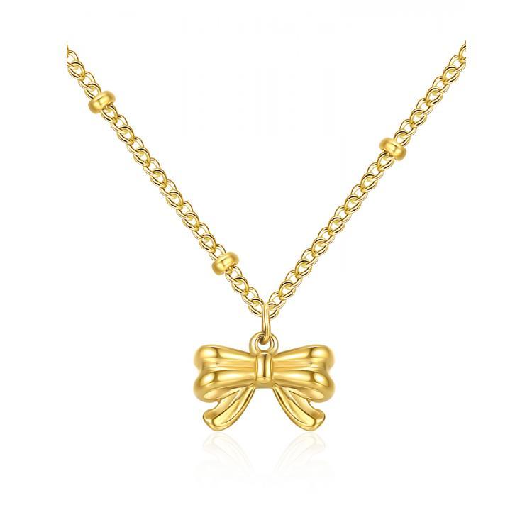 Ceadry kledle 逃げ姫リボンネックレス女性新デザイン高級感鎖骨チェーン