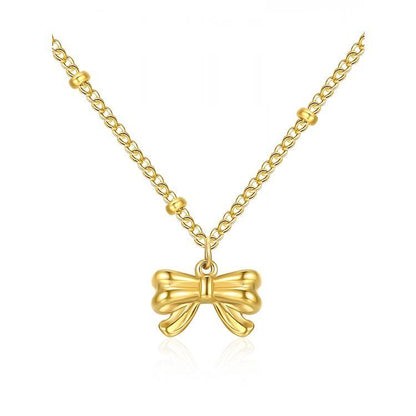 Ceadry kledle 逃げ姫リボンネックレス女性新デザイン高級感鎖骨チェーン