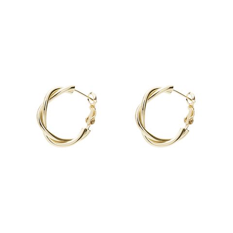 AJIDOUシンプル編みイヤリングリング洗練された高級感イヤリング贈り物