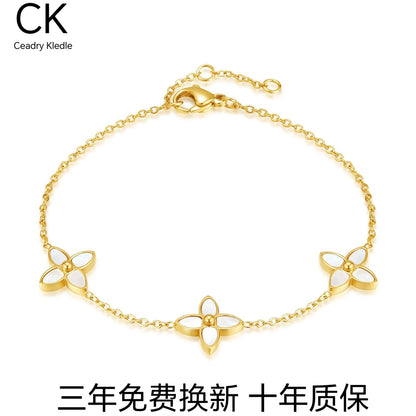 Ceadry kledle レディー ブレスレット ファッション 四葉草 女の子 手飾り
