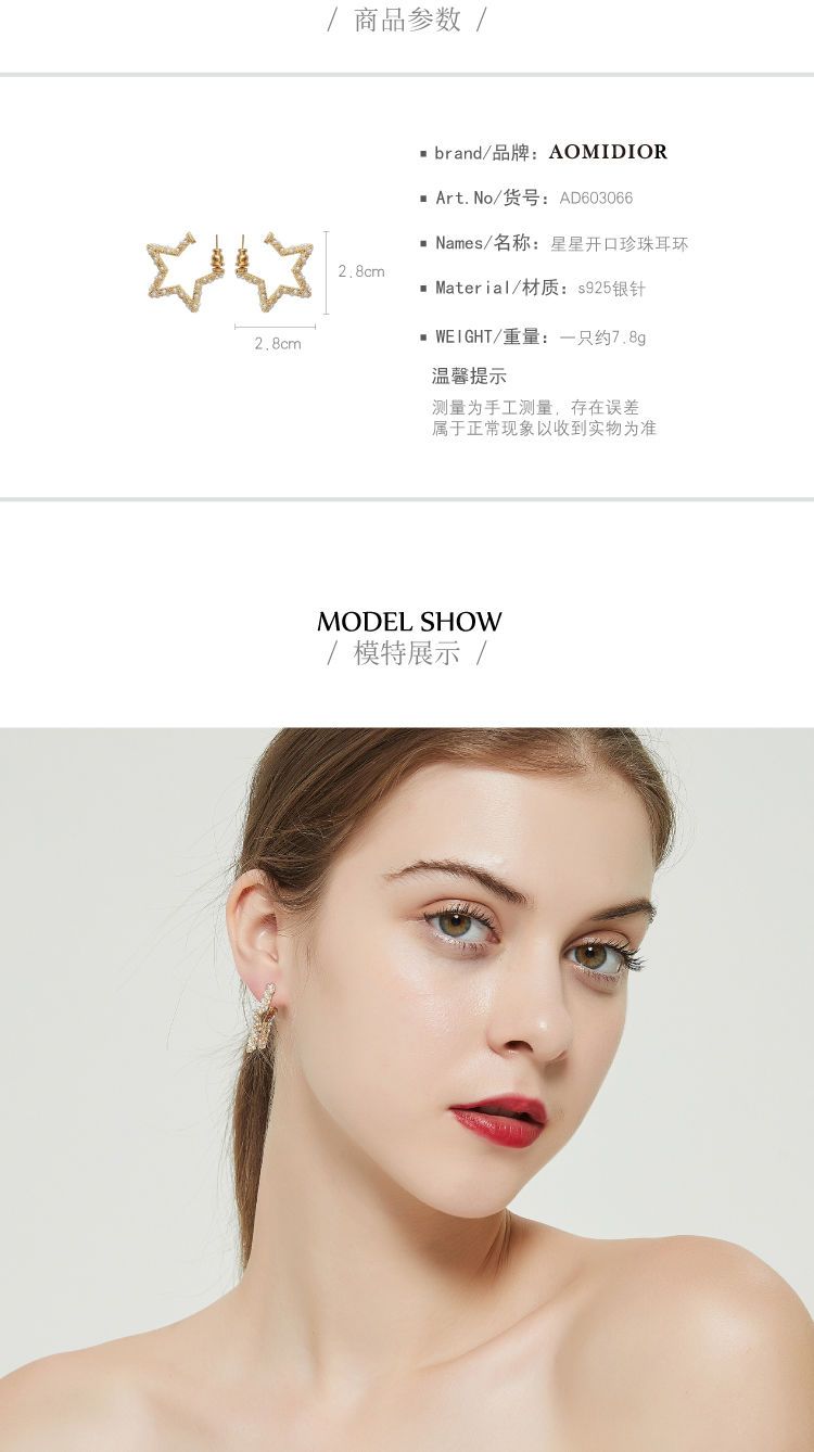 AOMIDIORレディーファッション高級感耳飾り 気質 精緻女性イヤリング EH0142