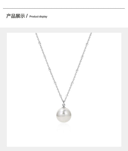 DODOGOGOシンプルパールネックチェーン女性カジュアル高級感2024秋冬新作ネックレス
