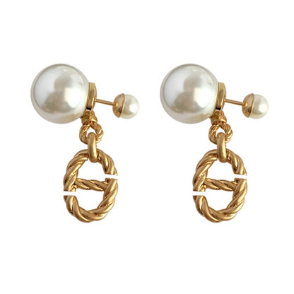 AOMIDIOR 女性イヤリング 高級感 気質 精緻真珠 レディーファッション耳飾り　