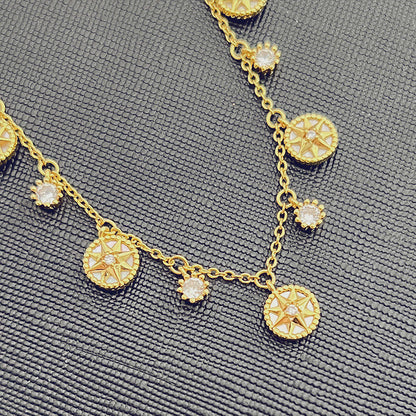 AOMIDIOR 女性ネックレス  気質 精緻 レディーファッション高級感鎖骨チェーン