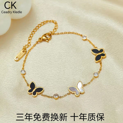 Ceadry kledle日韓風デザイン感蝶気質色落ちしない女性ブレスレット