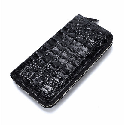 Siamese crocodile leather genuine leather long wallet business high quality wallet handbag wallet 